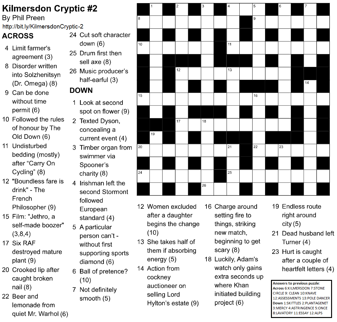 Phil s Crossword Puzzles