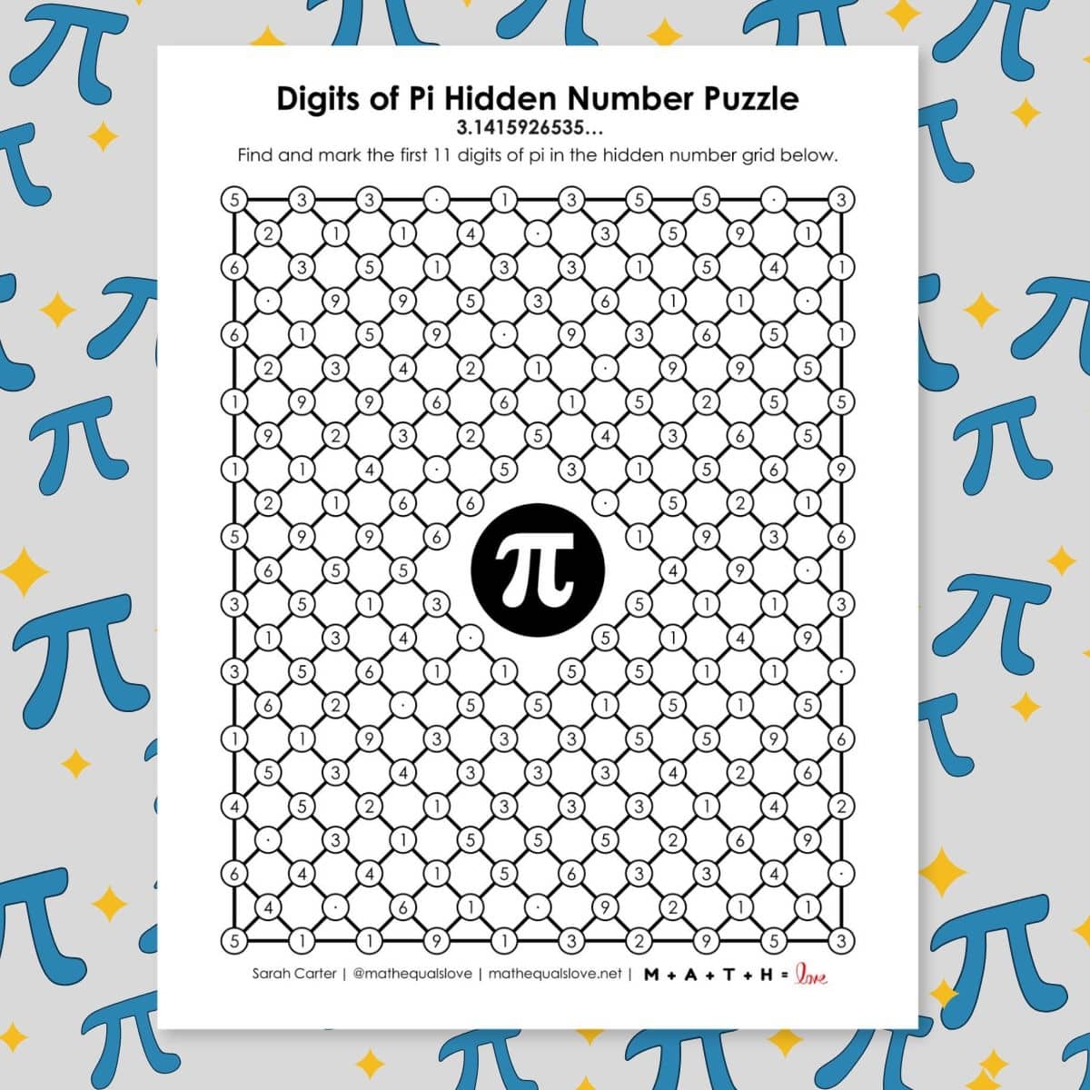 Pi Day Math Love