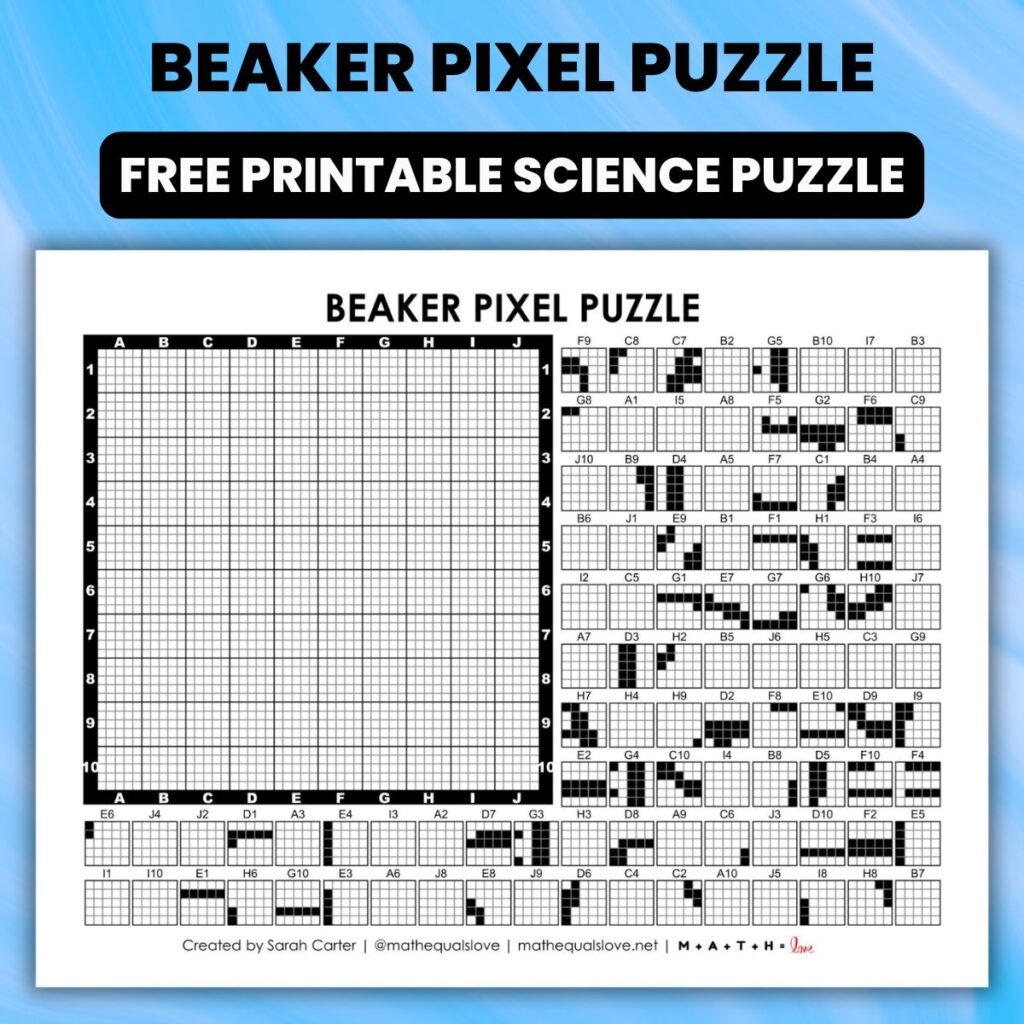 Pixel Puzzles Collection Math Love
