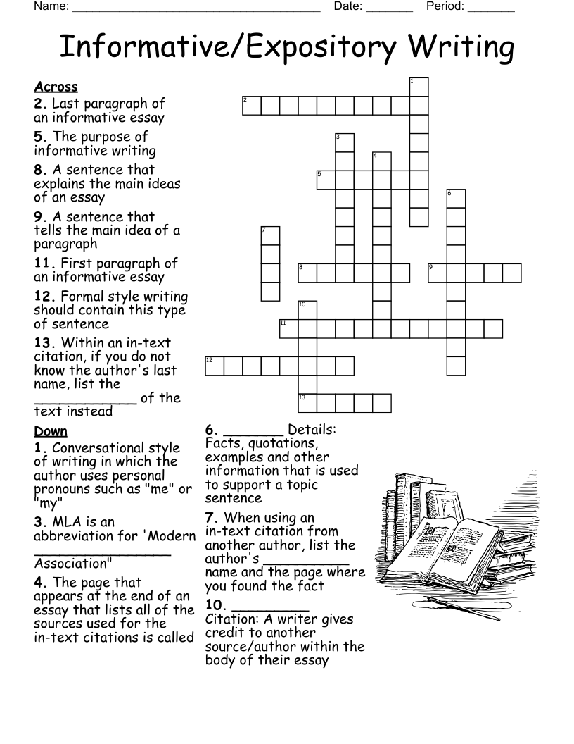 Plagiarism Citations And Bibliographies Crossword WordMint