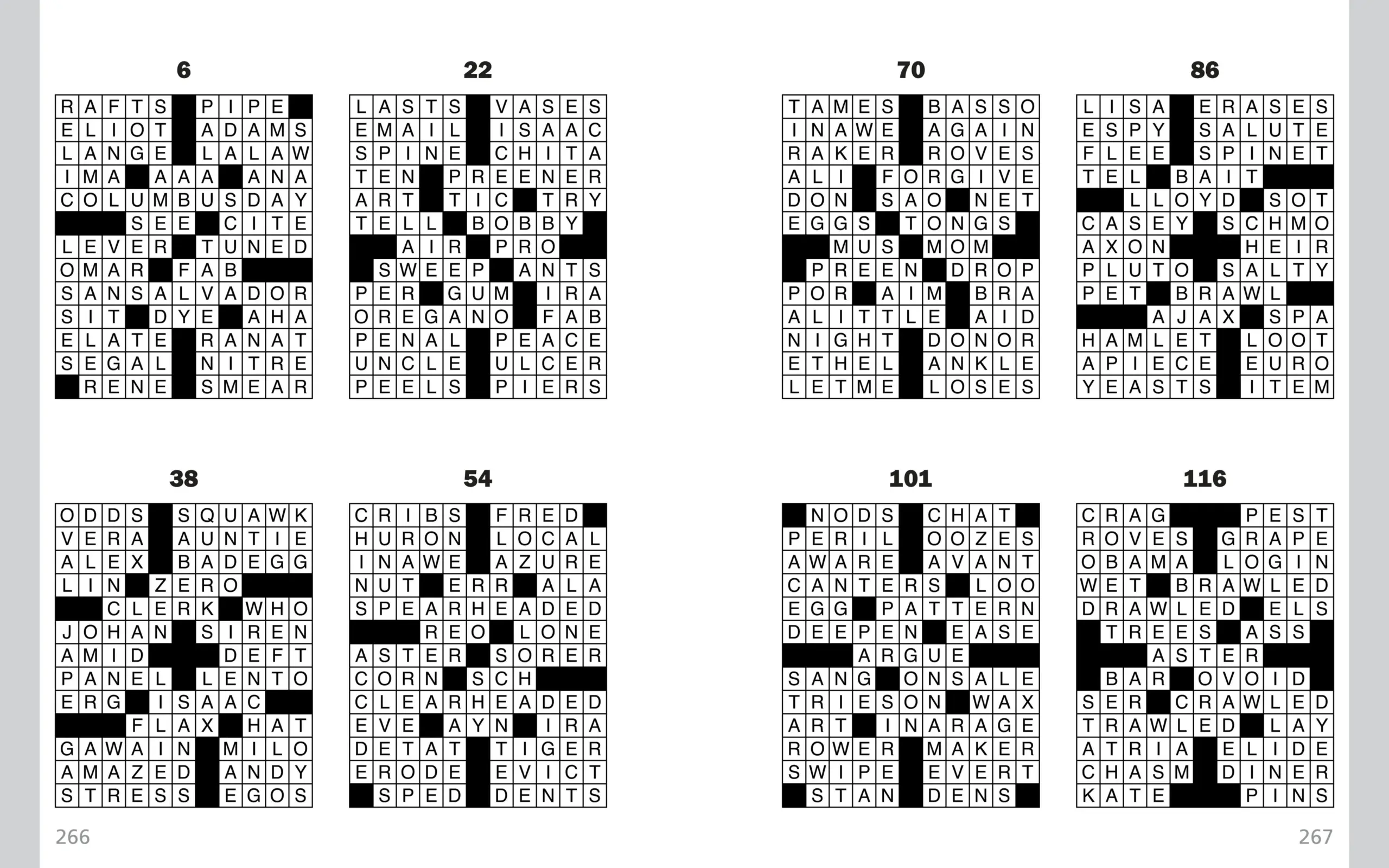 Printable Crossword Puzzles By Thomas Joseph Printable Party Favors
