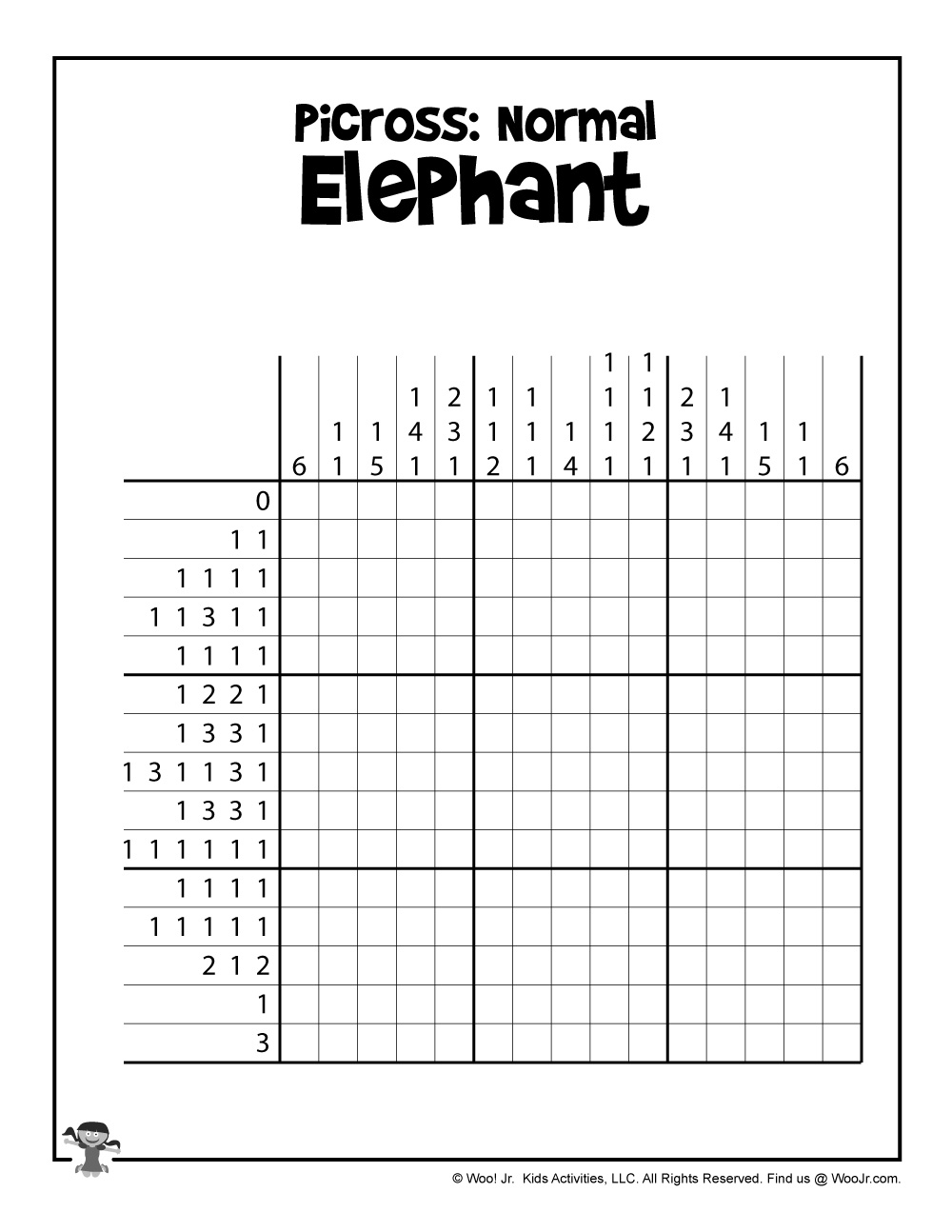 Printable Picross Grid Puzzles Woo Jr Kids Activities Children s Publishing