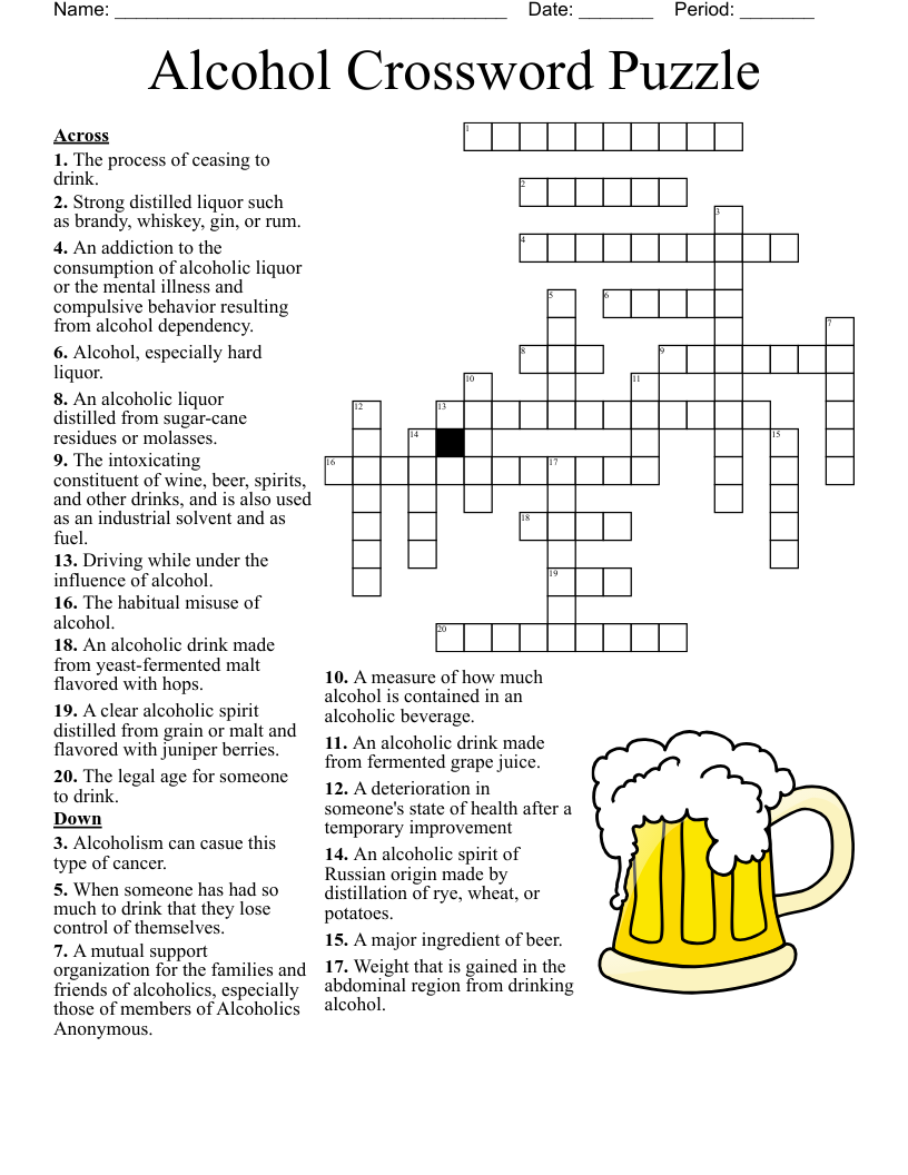 Prohibition Crossword WordMint