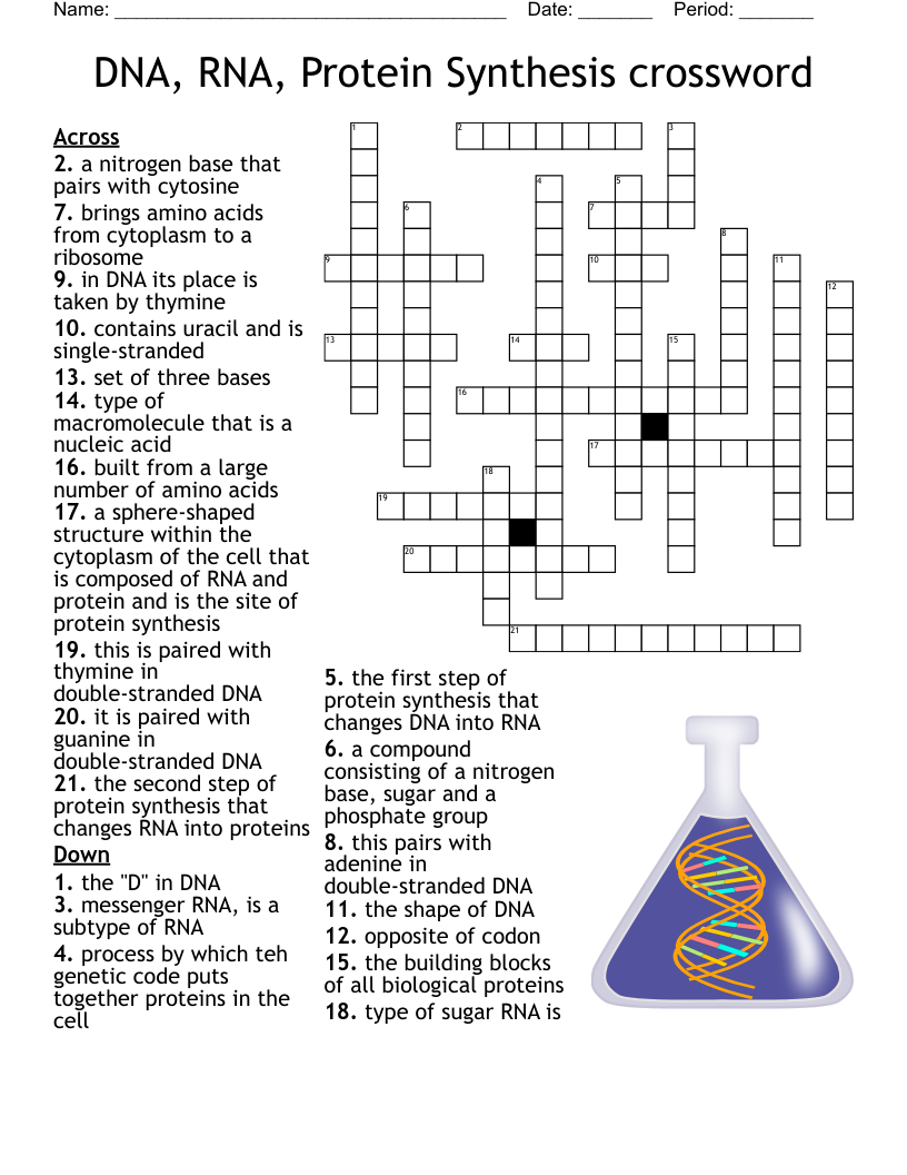 Properties Of Water And Macromolecules Crossword WordMint