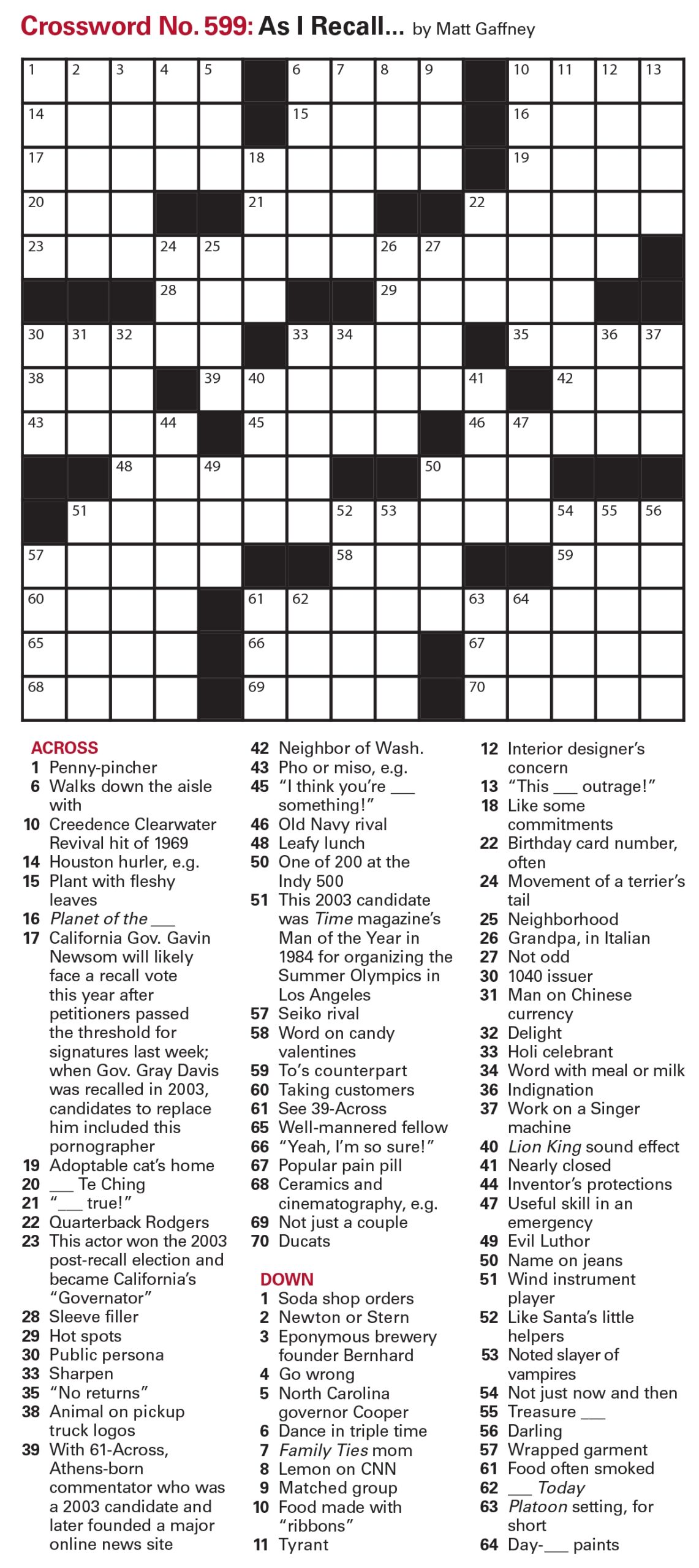 Puzzles Printable Crossword And Sudoku Issue May 14 2021 Puzzles Interactive Crossword And Sudoku Issue May 14 2021 Page 2 The Week