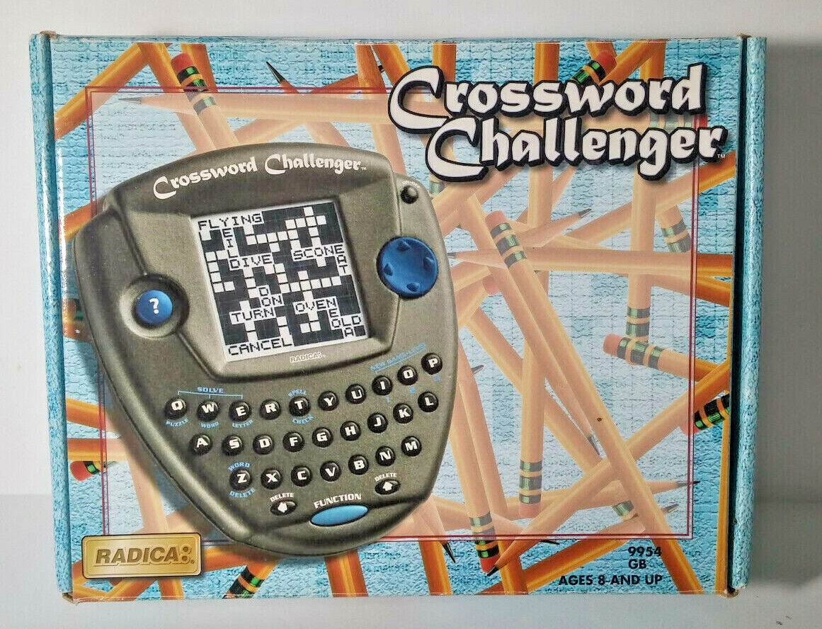 Radica Crossword Challenger Handheld Electronic Game Model 9954 W box NEW EBay