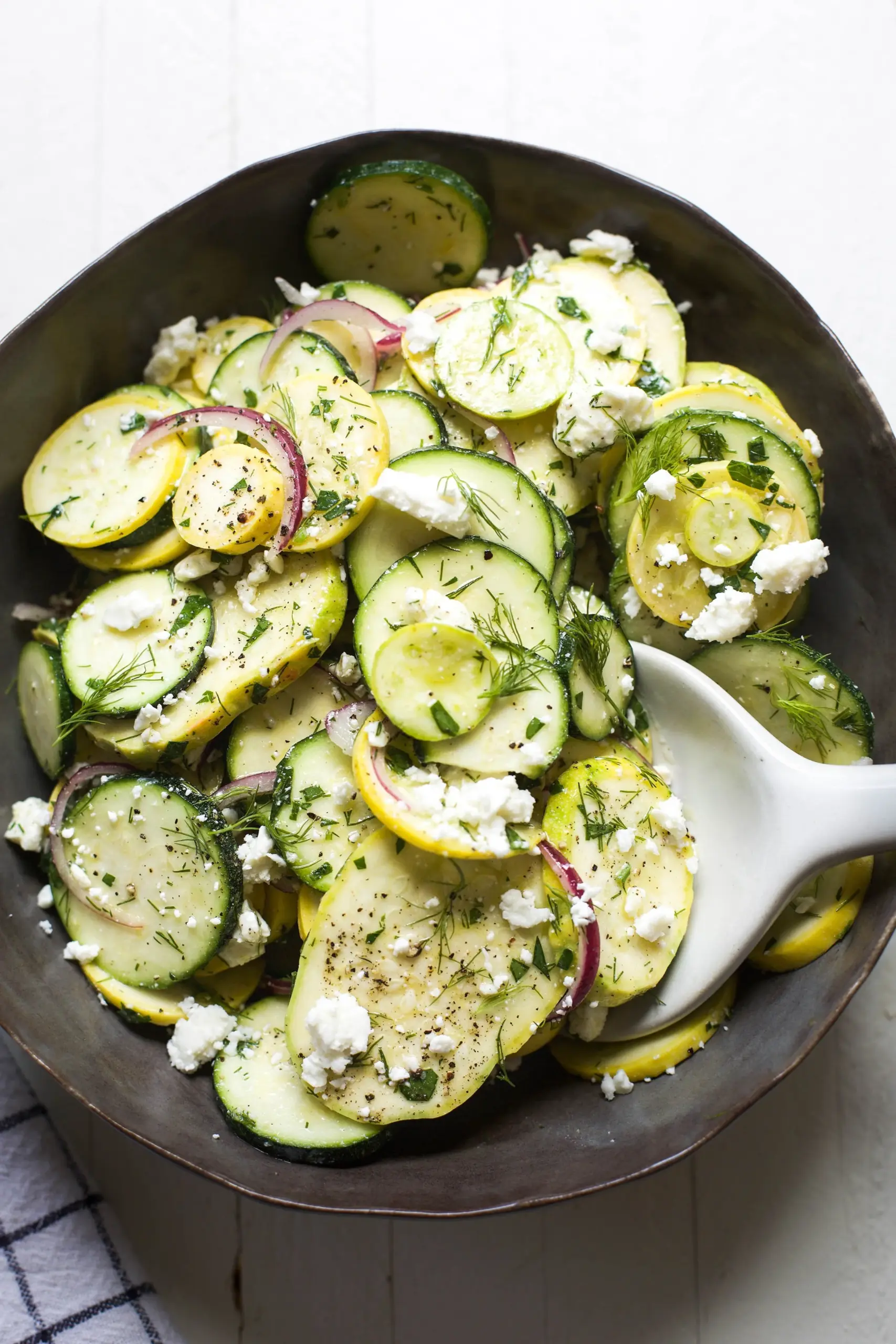 Raw Squash Salad With Feta And Herbs My Diary Of Us