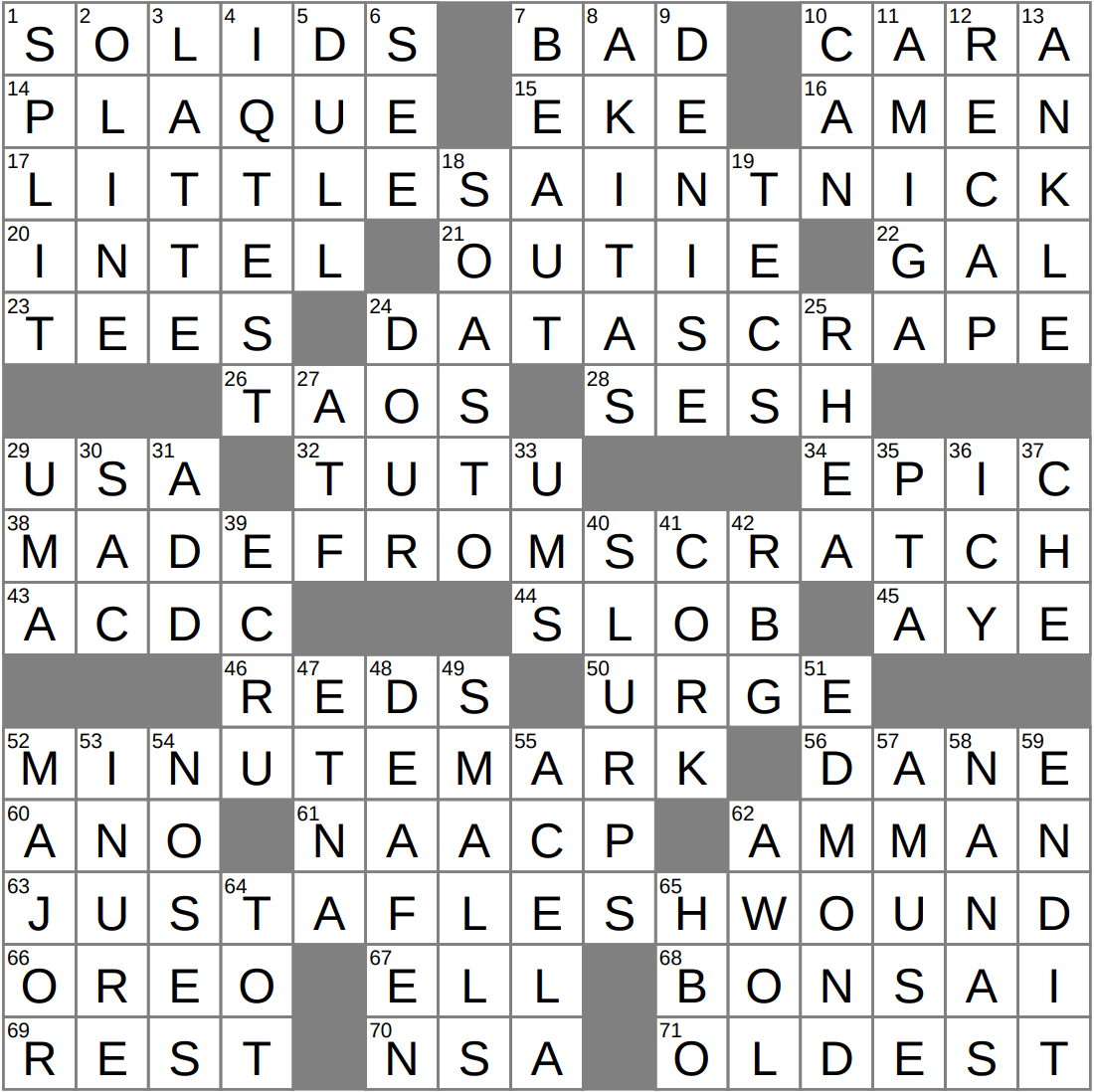 Real Humdinger Crossword Clue Archives LAXCrossword