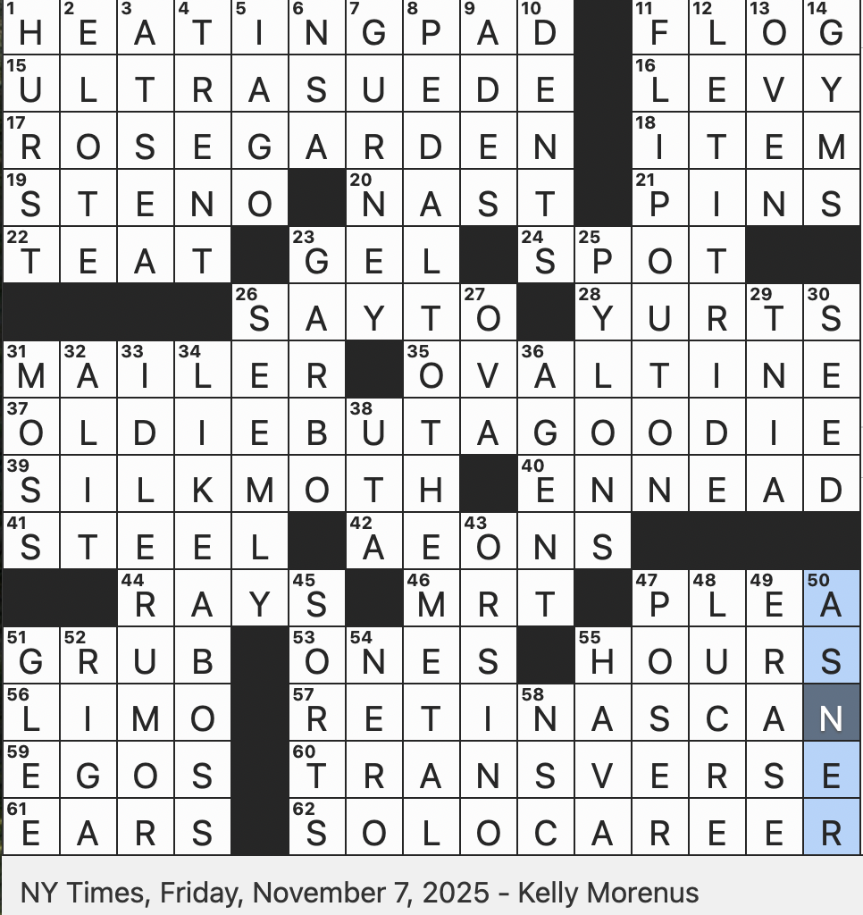 Rex Parker Does The NYT Crossword Puzzle Beverage Featured In A Christmas Story FRI 11 7 25 Illustrator Of The Tammany Tiger Bygone Office Assistant In An Awesome Way Slangily 