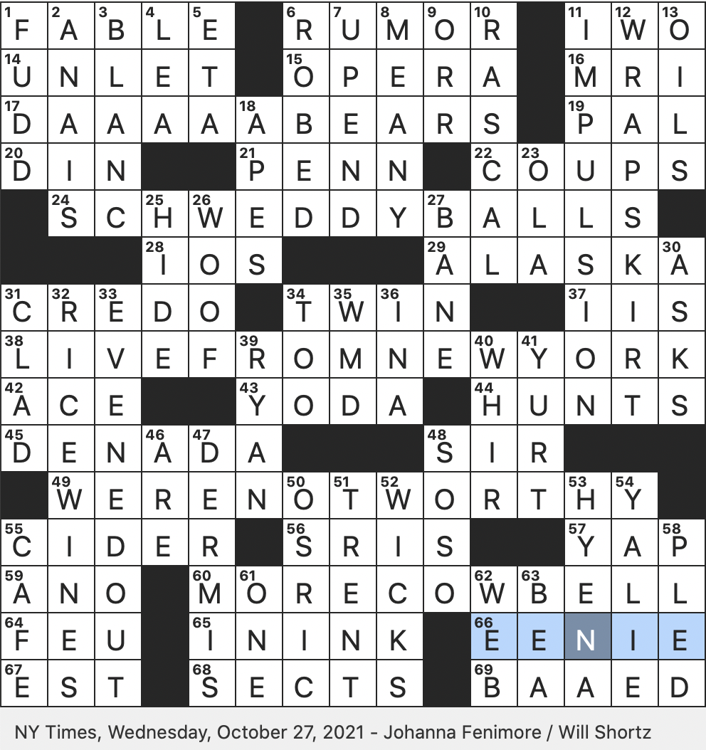 Rex Parker Does The NYT Crossword Puzzle Classic Line From The Superfans Sketch On SNL WED 10 27 21 Overseer Of Hamlet s Duel With Laertes Portable Structure That s Pitched Wabbit Pursuer Elmer Rex Parker Does The NYT Crossword Puzzle Classic Line From The Superfans Sketch On SNL WED 10 27 21 Overseer Of Hamlet s Duel With Laertes Portable Structure That s Pitched Wabbit Pursuer Elmer