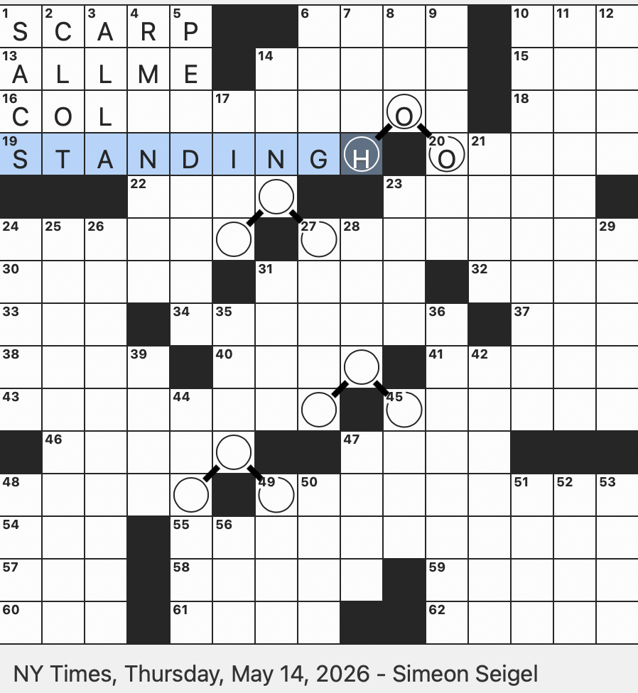 Rex Parker Does The NYT Crossword Puzzle Cliff Formed By A Fault THU 5 14 26 Ruthless Athenian Lawgiver Prolifically Posting About One s Kids Online In A Neologism Member Of