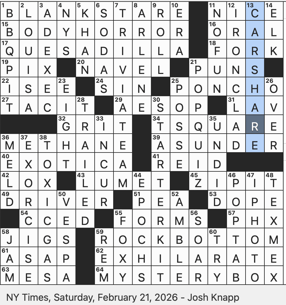 Rex Parker Does The NYT Crossword Puzzle Clip on Mic For Short SAT 2 21 26 Pink furred Garfield Character Certain Slip on Overseer Of The Erie Canal In Brief Star Trek 