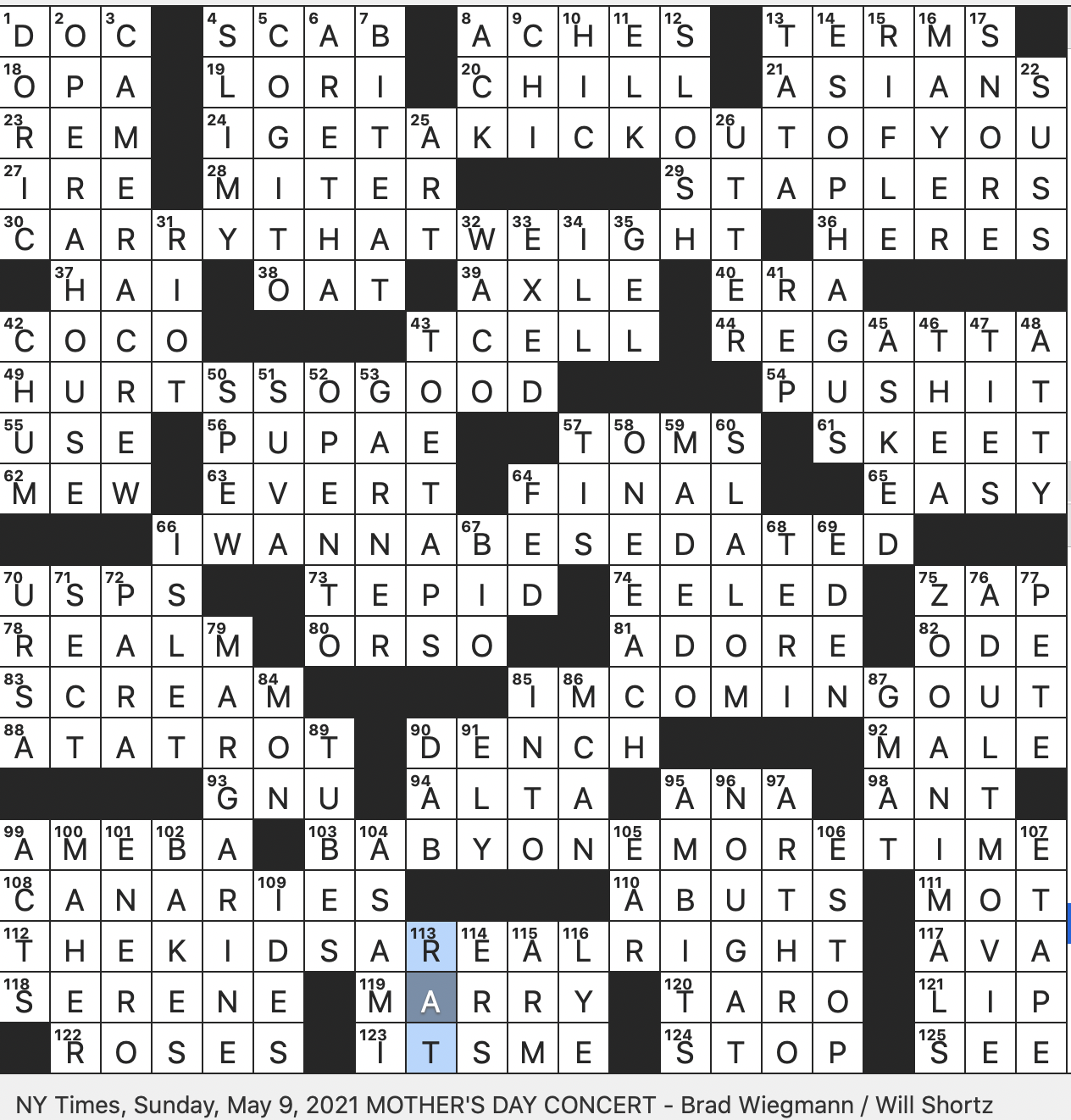 Rex Parker Does The NYT Crossword Puzzle Country Singer McKenna SUN 5 8 21 Went Sniggling Actress In Eight Bond Films Shout At A Greek Wedding