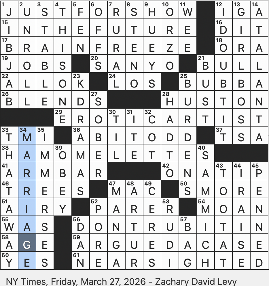 Rex Parker Does The NYT Crossword Puzzle E card Site With A Reduplicative Name FRI 3 27 26 Reductive Neologism For A Strong Female Lead Epithet For Bill Clinton George s Computer
