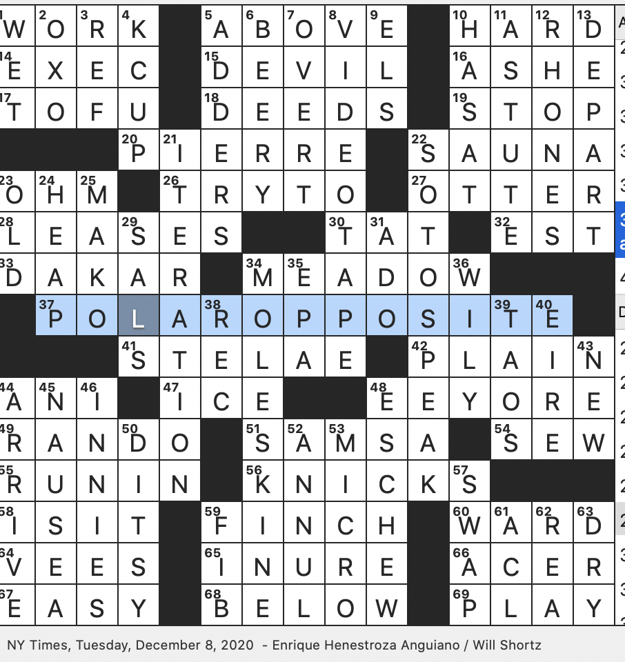 Rex Parker Does The NYT Crossword Puzzle French Conductor Boulez TUE 12 8 20 Where The Sheep Is In Little Boy Blue Gare De L Paris Railway Station Complete Stranger