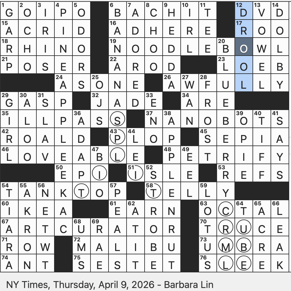 Rex Parker Does The NYT Crossword Puzzle Live The Single Man s Life Slangily THU 4 9 26 Start Issuing Stock In Wall Street Lingo Joey Of Kid lit Customizable Asian fusion Dish 