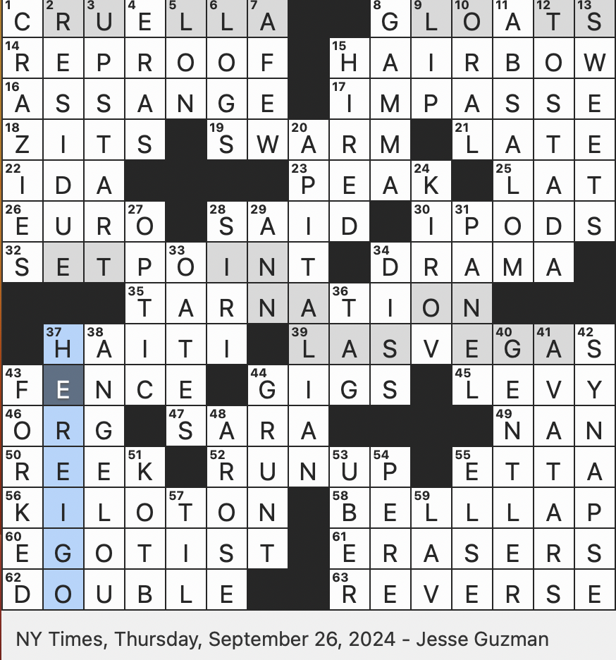Rex Parker Does The NYT Crossword Puzzle Longtime College Basketball Coach Kruger THU 9 26 24 Sudden Riser In Status Something Found Near A Trap Prominent Feature Of Hello Kitty 