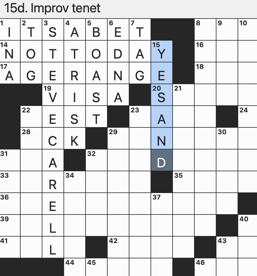Rex Parker Does The NYT Crossword Puzzle Mortars For Grinding Mexican Spices SAT 4 12 25 Improv Tenet Wayne s Co star In 1966 s El Dorado Bad Kind Of Insider Onetime