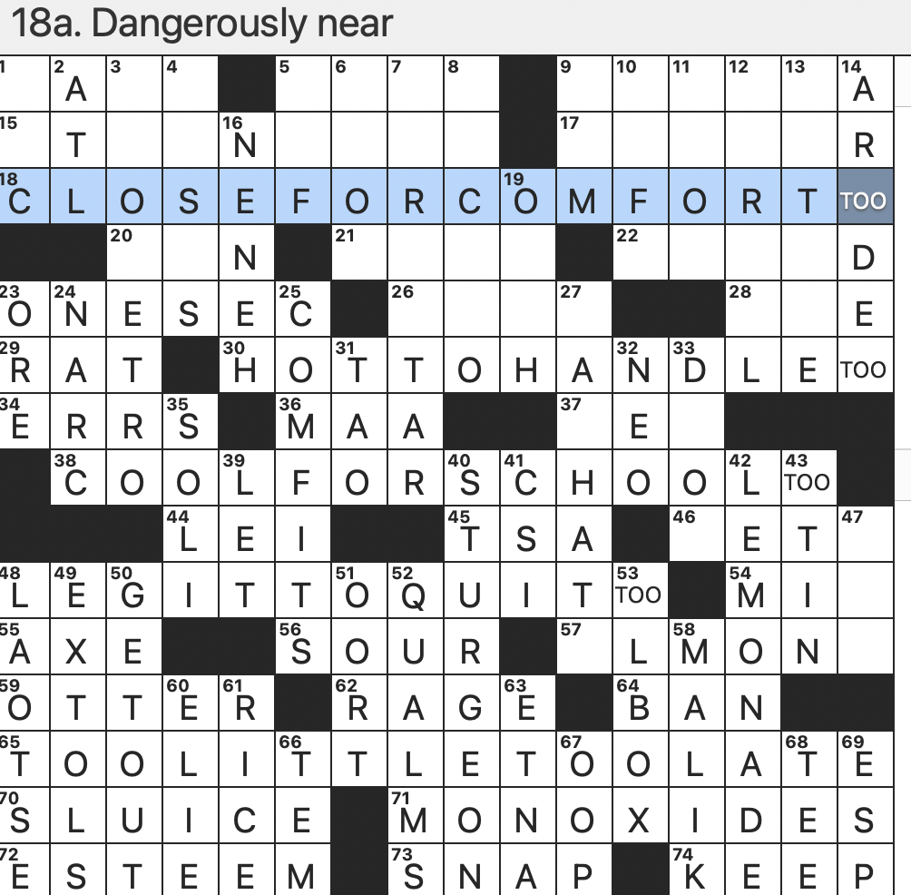 Rex Parker Does The NYT Crossword Puzzle Sci fi Cult Classic Of 1974 THU 4 13 23 Romantic Music Genre Originating In The Dominican Republic Dutch Astronomer With An Eponymous Cloud 