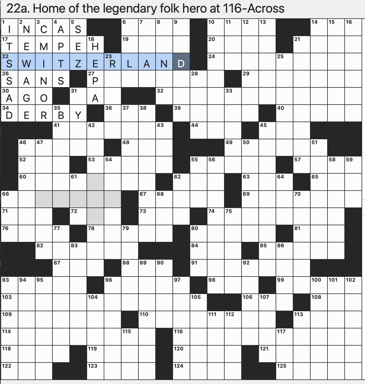 Rex Parker Does The NYT Crossword Puzzle Tenth In Latin SUN 5 31 26 Small Flycatchers Named For Their Call Not Their Size Sacsayhuam n Fortress Builders Jasmine s Tiger Companion In 