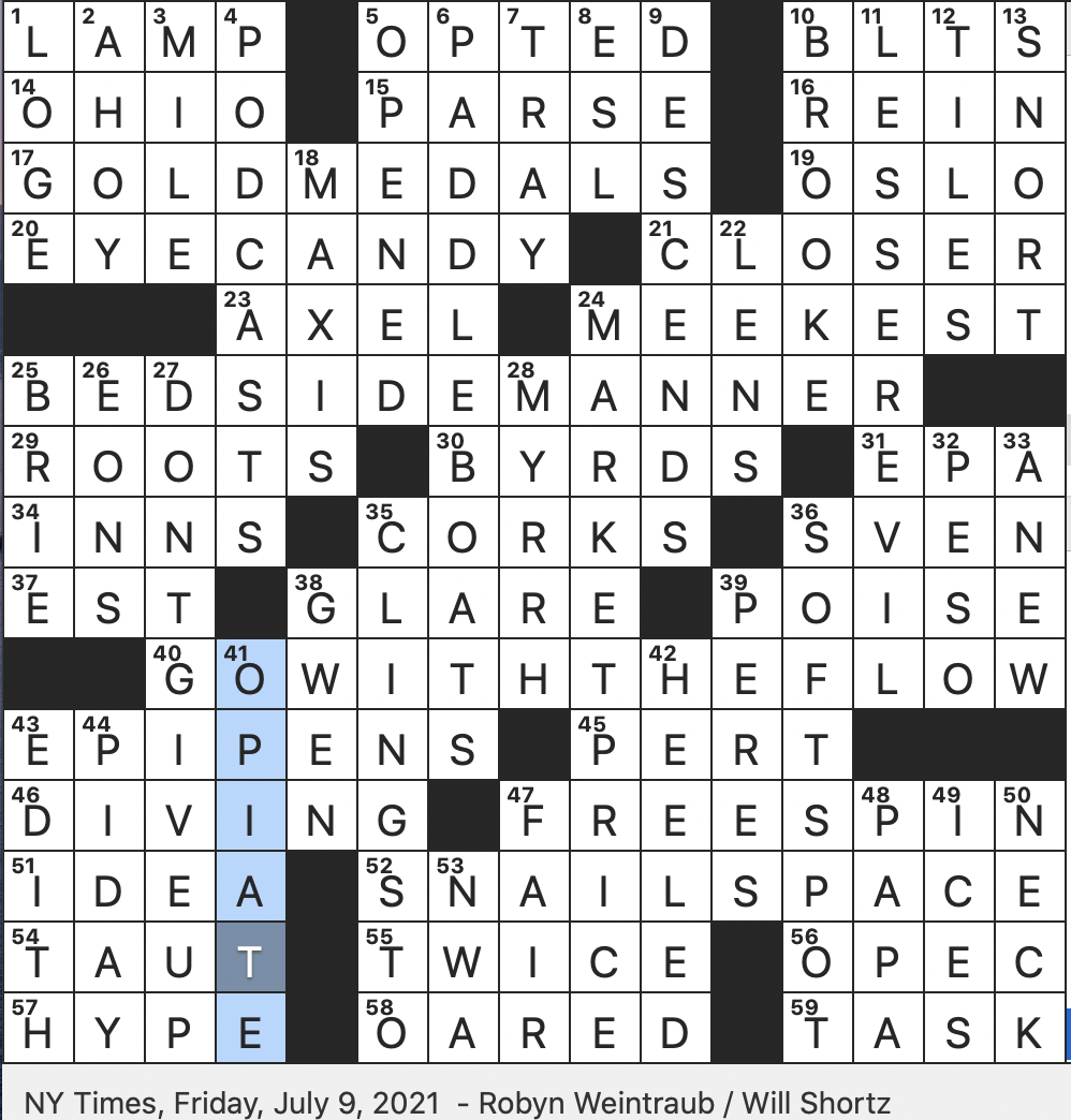 Rex Parker Does The NYT Crossword Puzzle TV Journalist Baldwin FRI 7 9 21 Biblical Birthday Gift Journalist Ifill Who Was Depicted On A Postage Stamp In 2020 Move Named