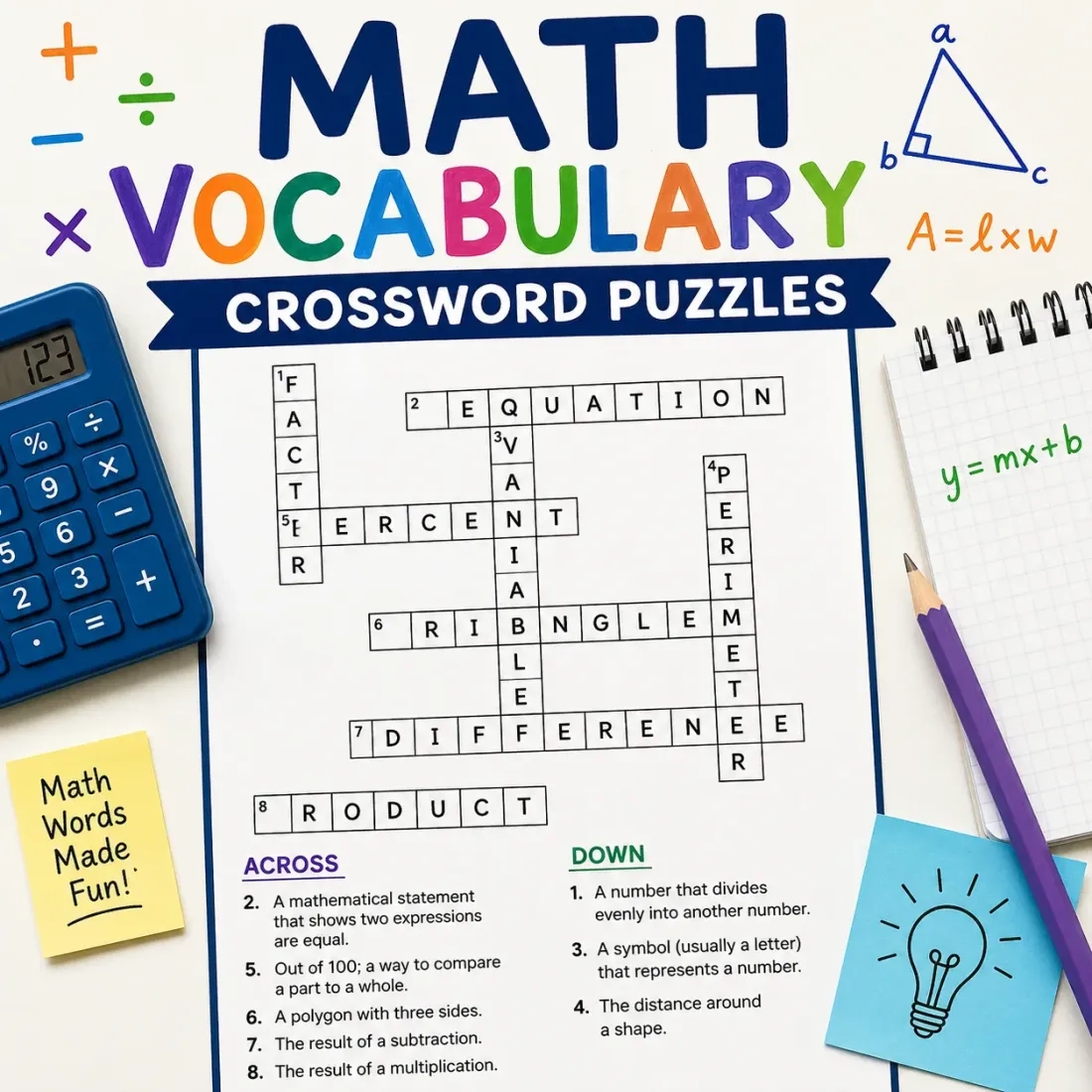 Rudolph Academy Free Printable Worksheets Vocabulary Games Math Vocabulary Crossword Puzzles