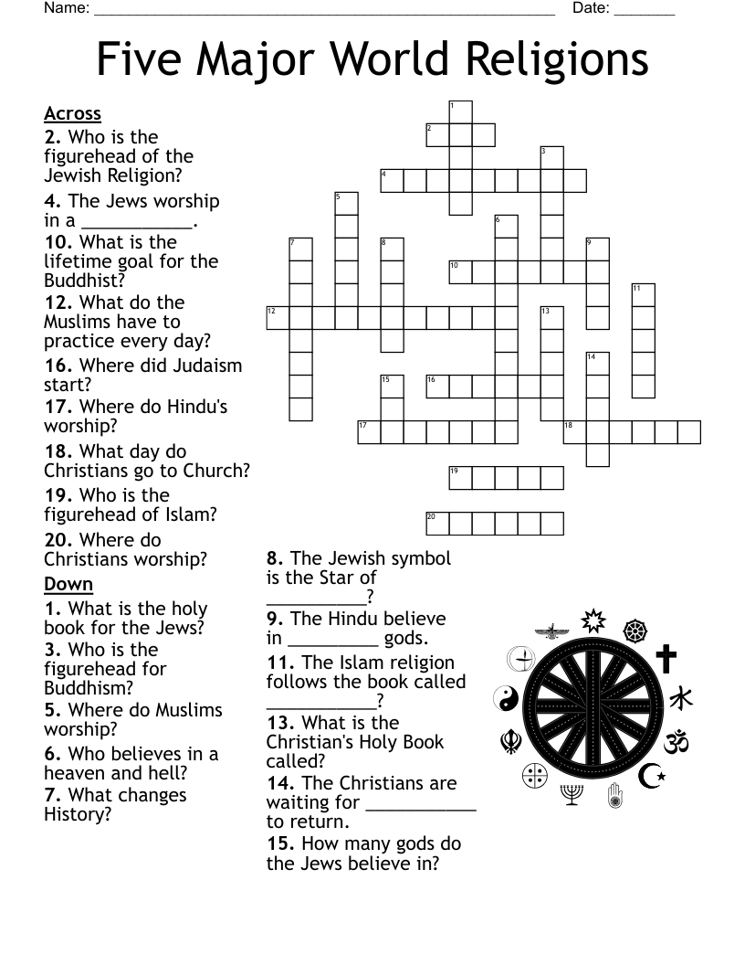 Salvation Army Crossword WordMint