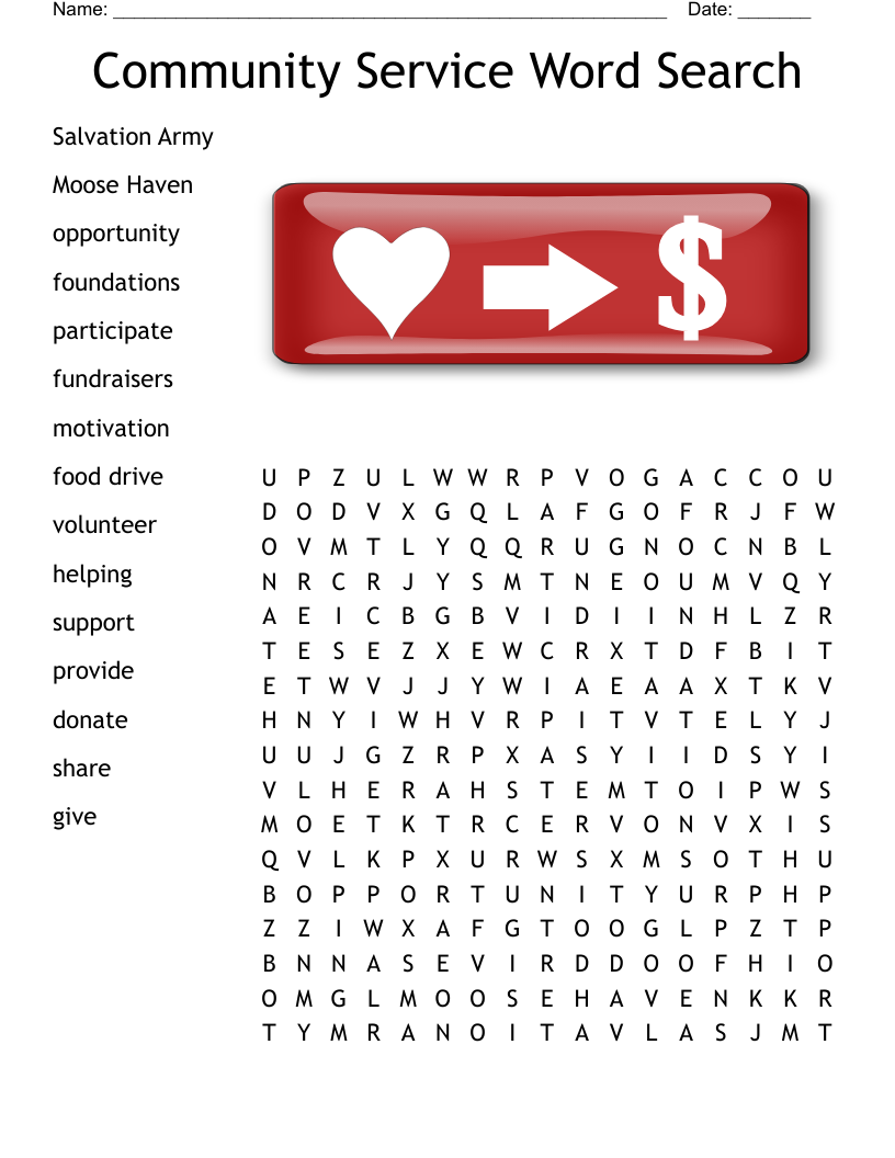 Salvation Army Crossword WordMint