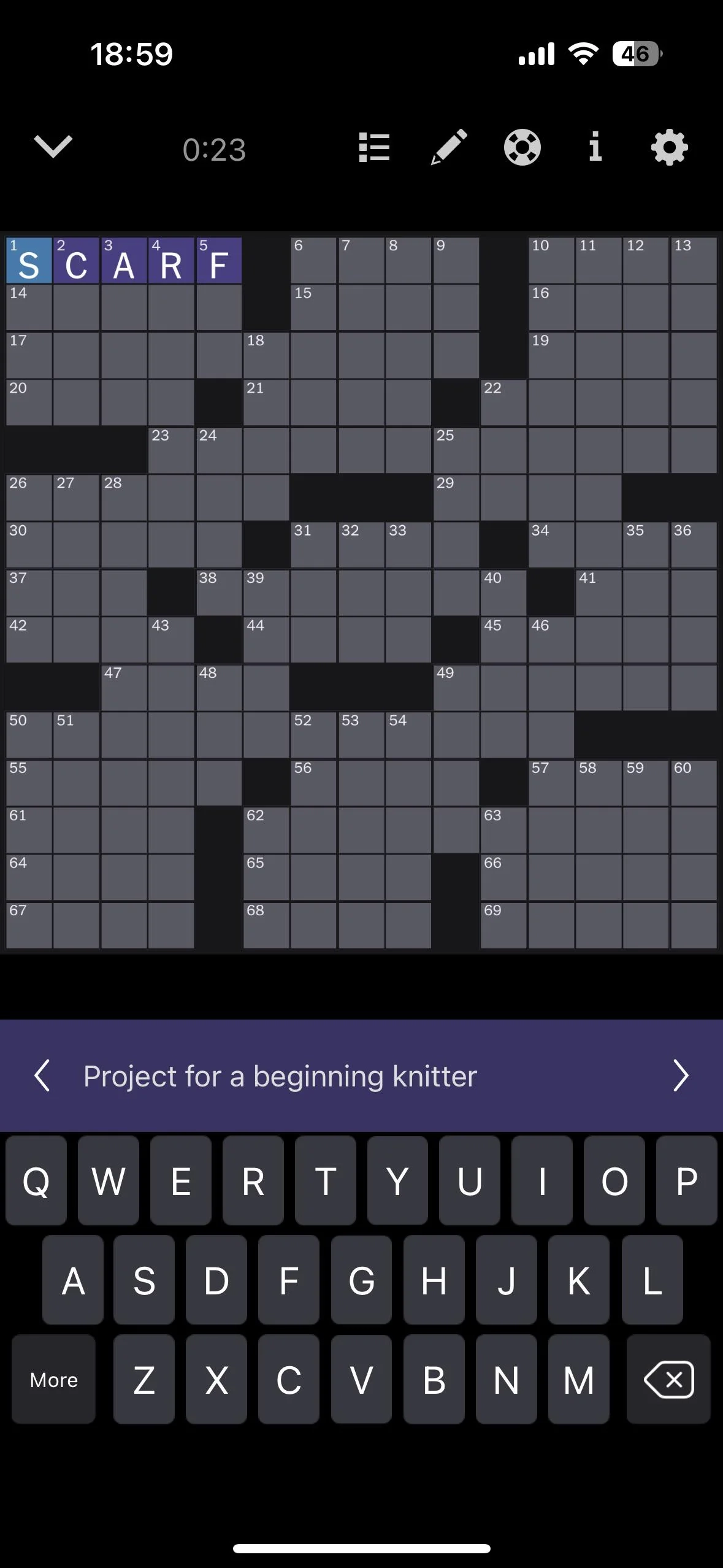 Saw This As The First Clue In Today s NYT Crossword R knitting Saw This As The First Clue In Today s NYT Crossword R knitting