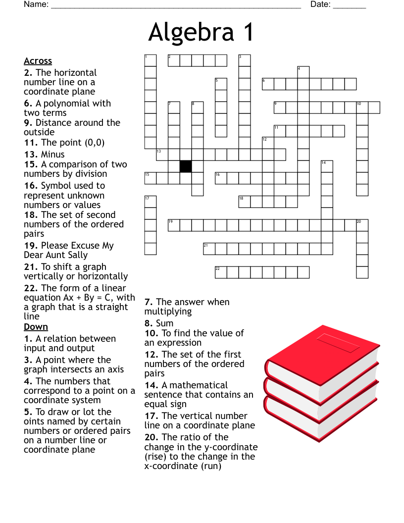 Scatter Plot Crossword WordMint
