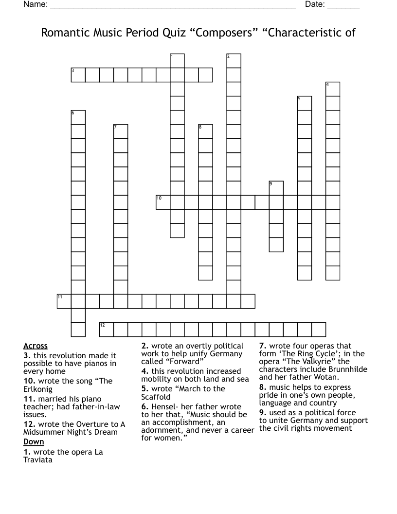 Schubert Word Search WordMint