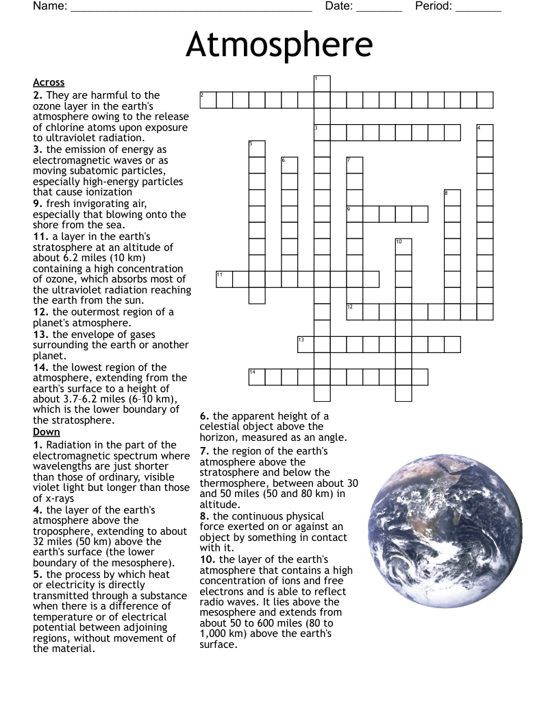 Science Crossword Puzzle WordMint