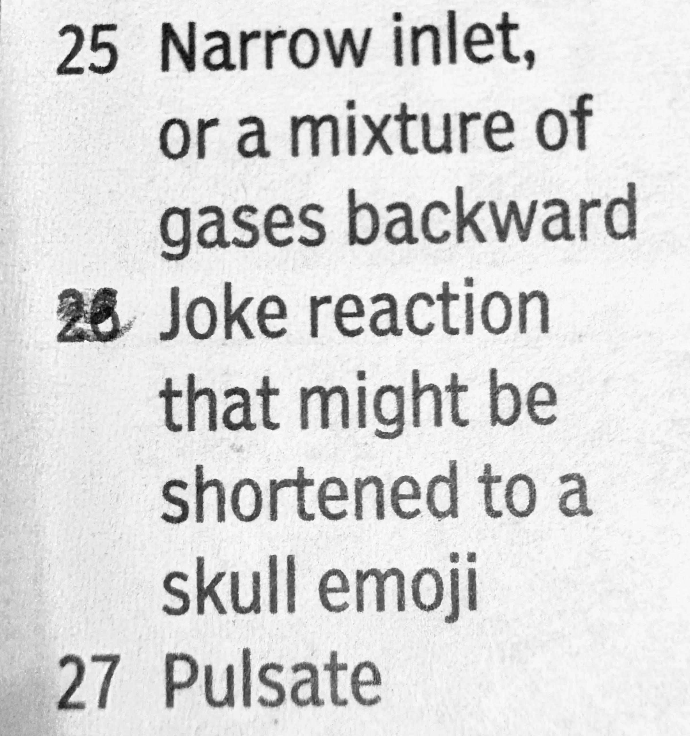 Skull Emoji On My Crossword R mattrose