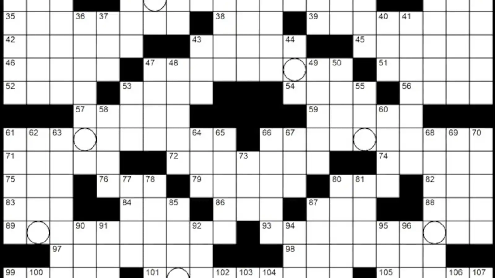 Solution To Evan Birnholz s Nov 17 Crossword Eccentricities The Washington Post