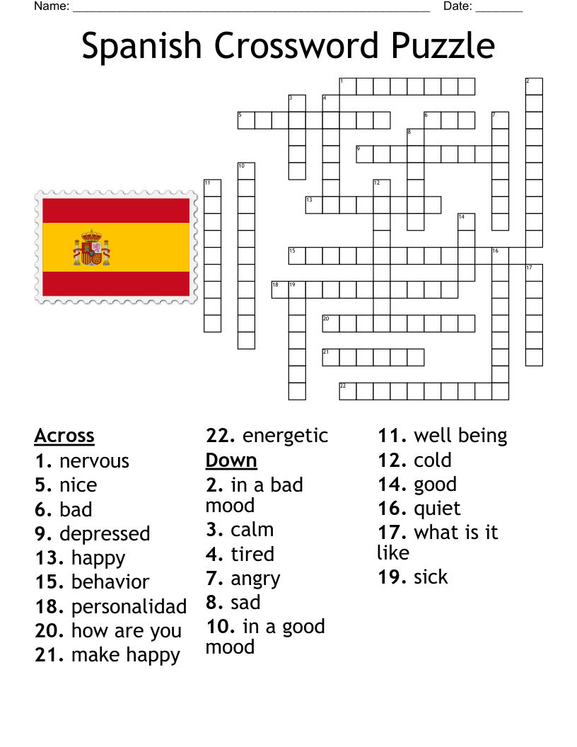 Spanish Crossword WordMint