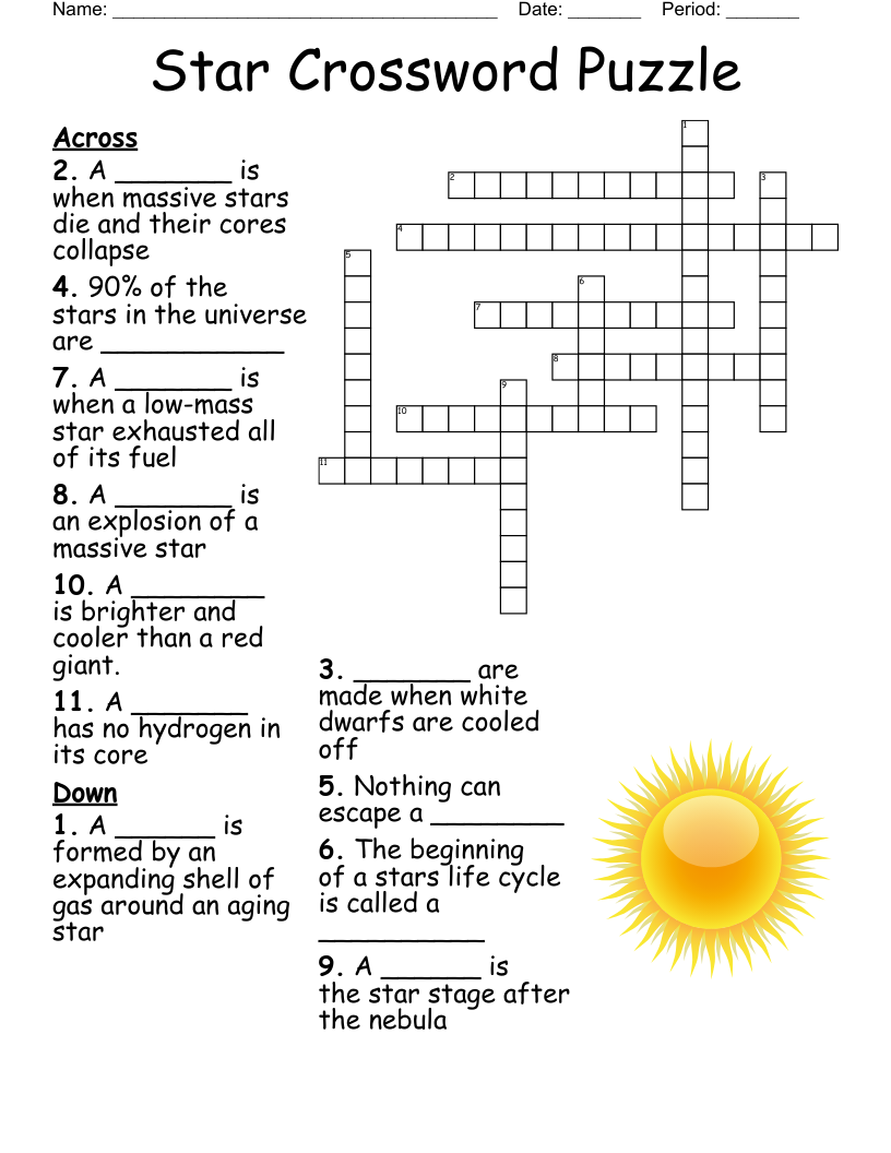 STARS Crossword WordMint