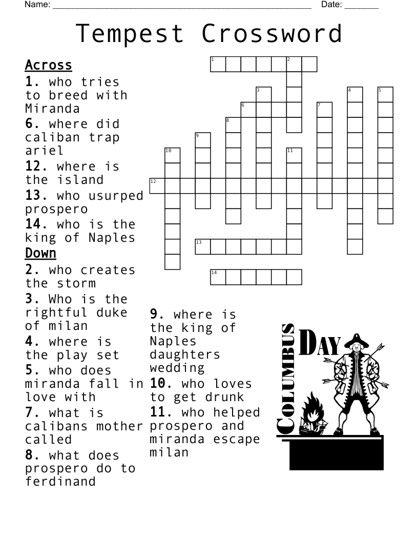 Tempest Crossword WordMint