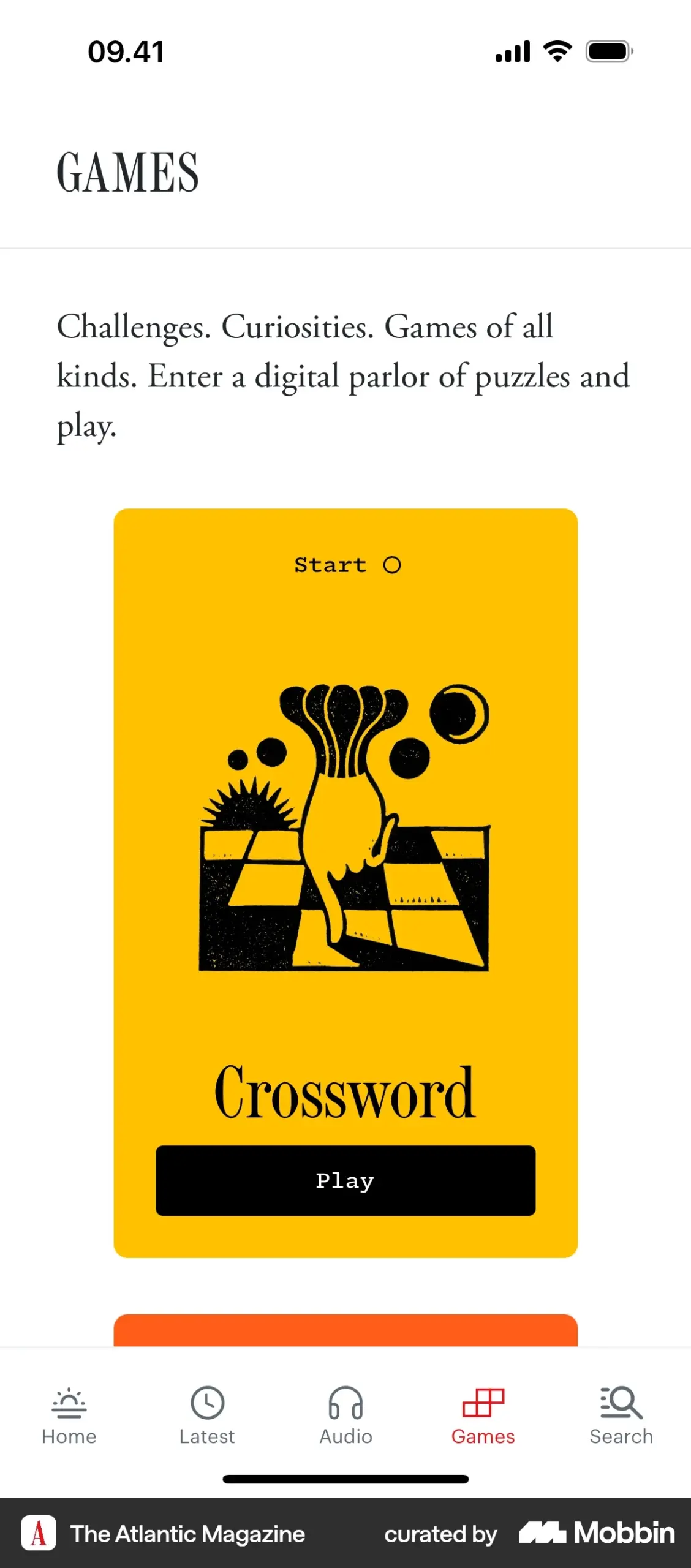 The Atlantic Magazine IOS Completing A Crossword Flow Mobbin