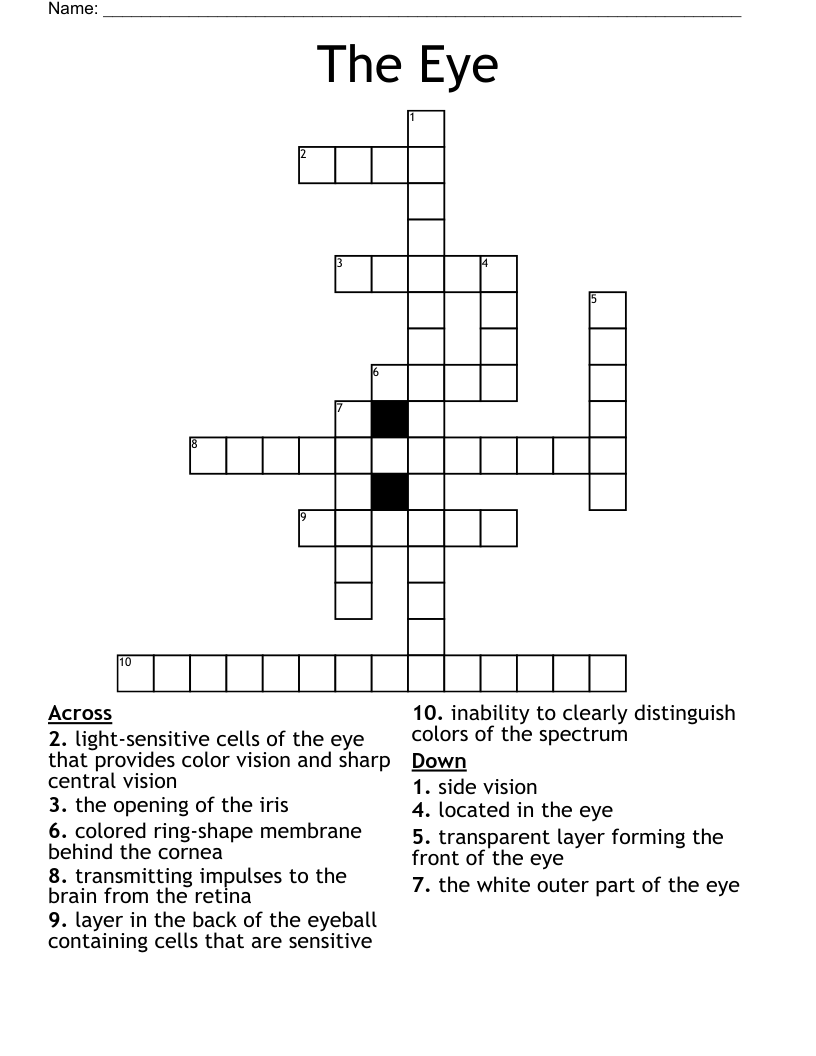 The Eye Crossword WordMint