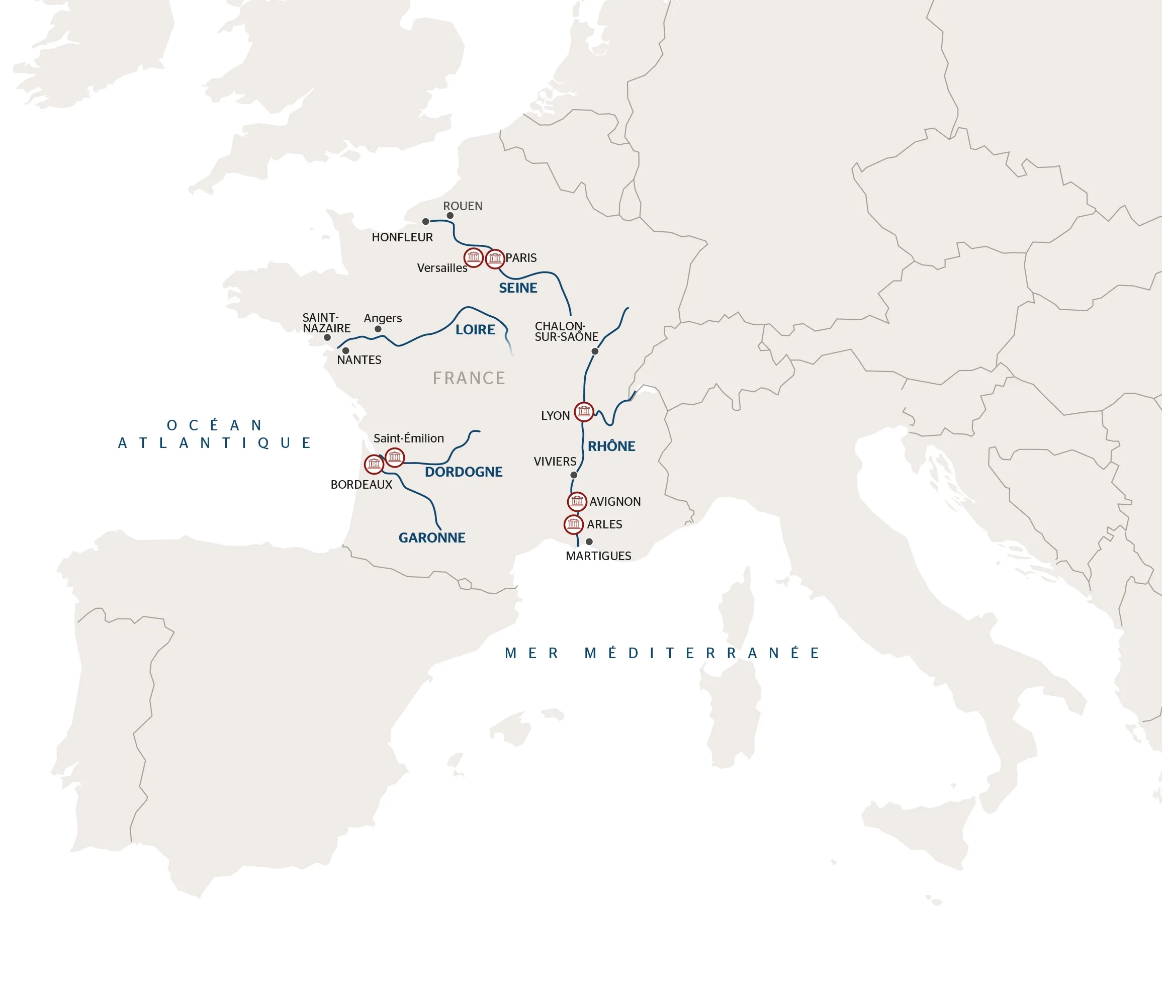 The Major Rivers Of France CroisiEurope Cruises