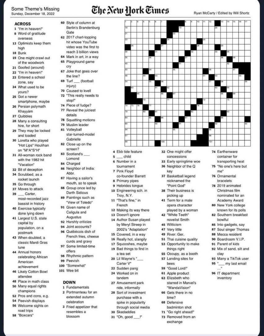 The nytimes Published This Puzzle On The First Day Of Hanukkah 