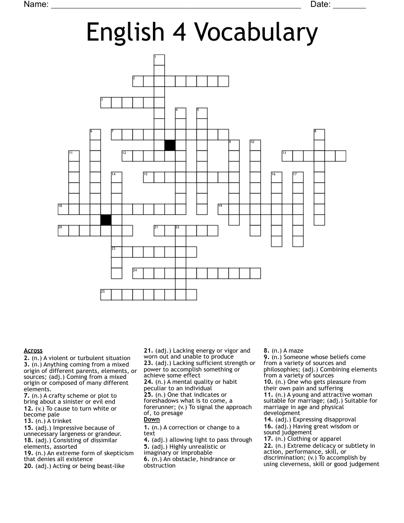 The Perfect Storm Crossword WordMint