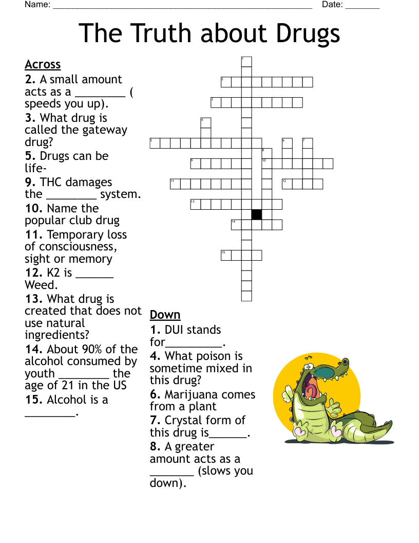 The Truth About Drugs Crossword WordMint