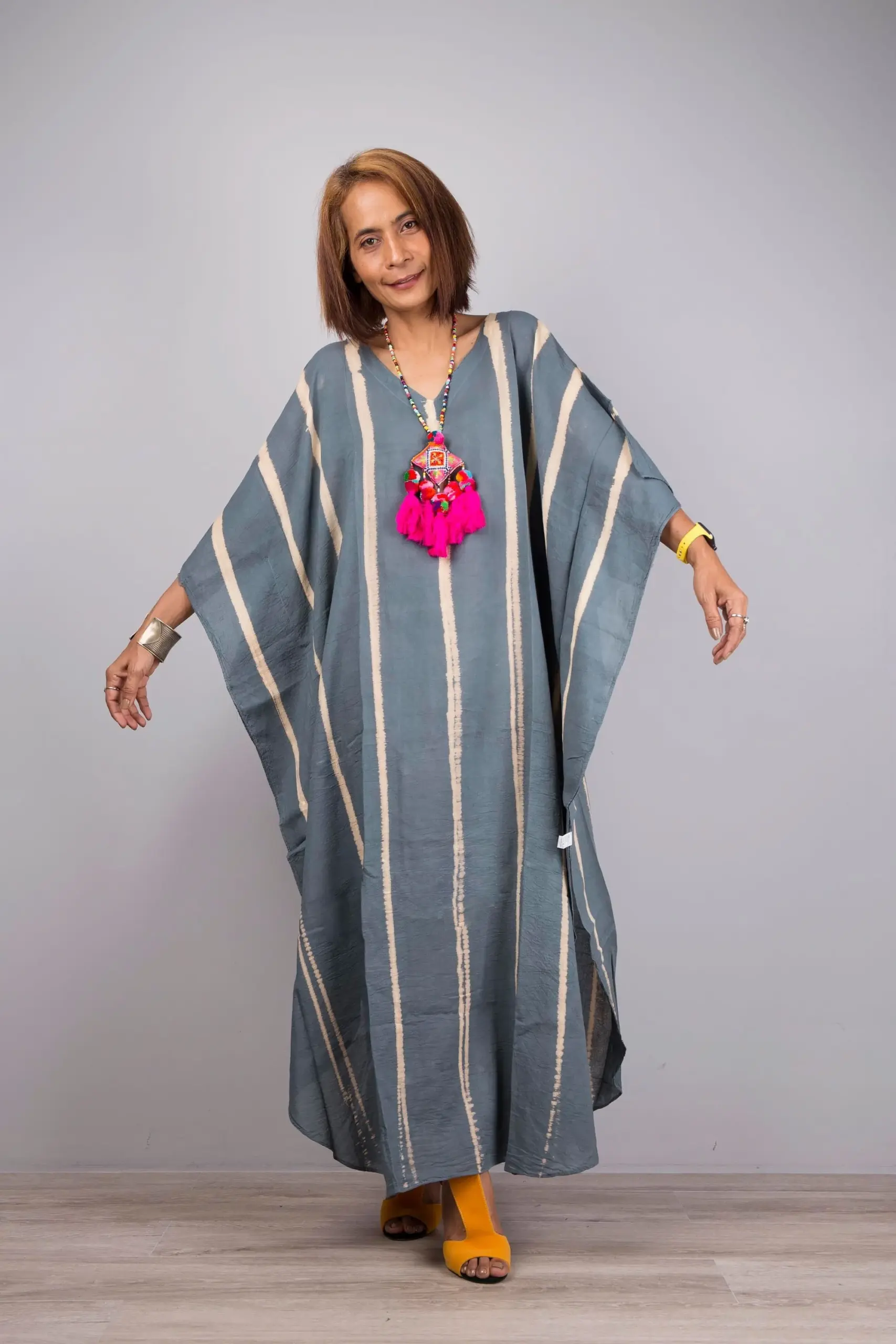Tie Dye Kaftan Dress Women Plus Size Caftan Dress Long Gray Maxi Dress Resort Kaftan Summer Kaftan Loose Fit Dress Oversized Dress Etsy