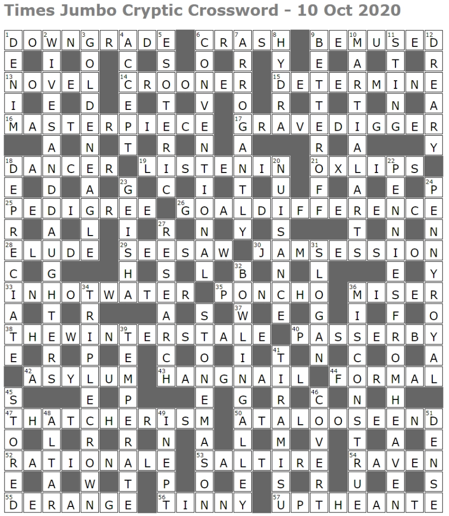 Times Jumbo Cryptic Crossword 1463 Lucian Poll s Web Ramblings