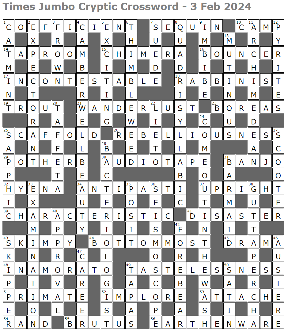 Times Jumbo Cryptic Crossword 1657 Lucian Poll s Web Ramblings Times Jumbo Cryptic Crossword 1657 Lucian Poll s Web Ramblings