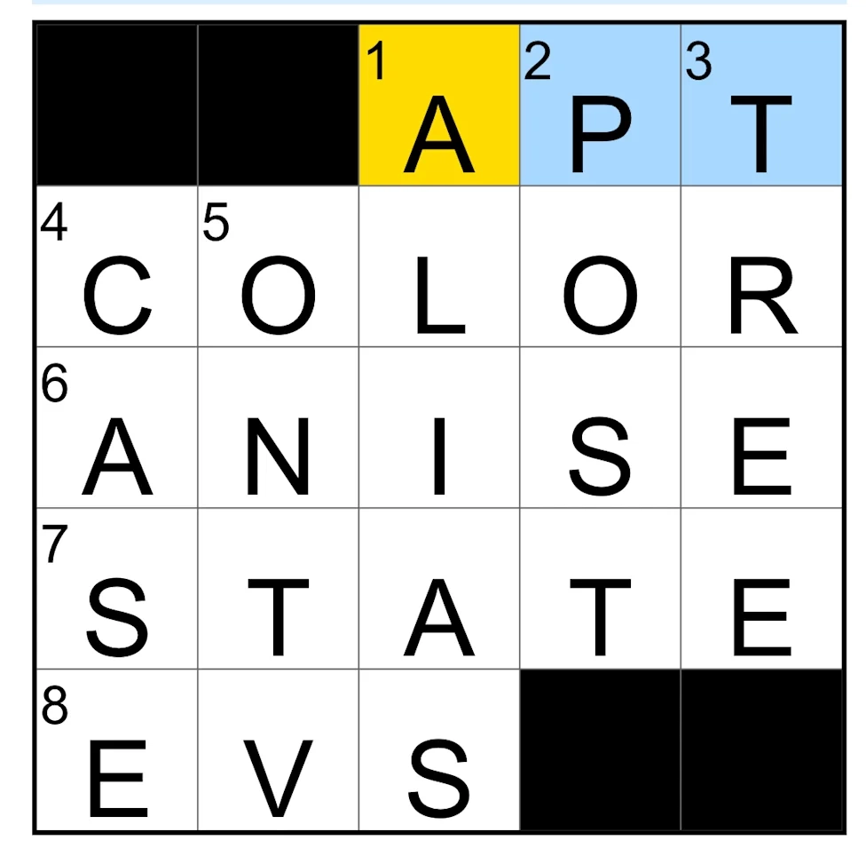 Today s NYT Mini Crossword Answers For Tuesday April 21