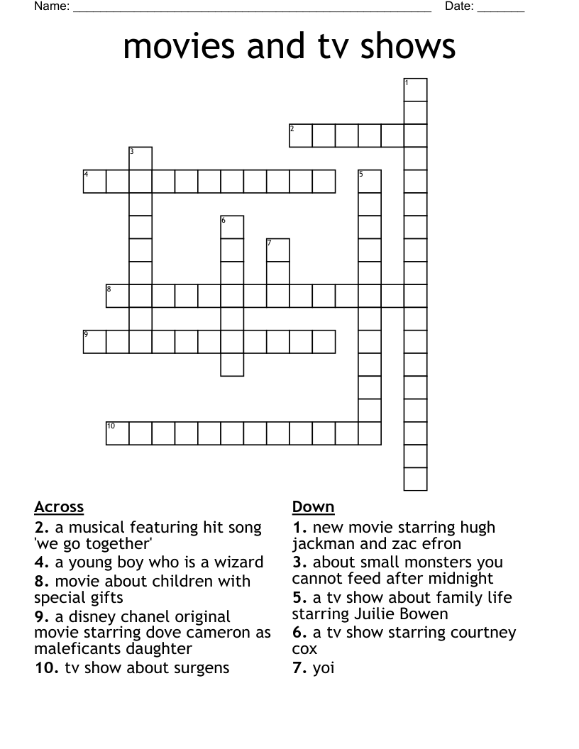 TV Channels Word Search WordMint