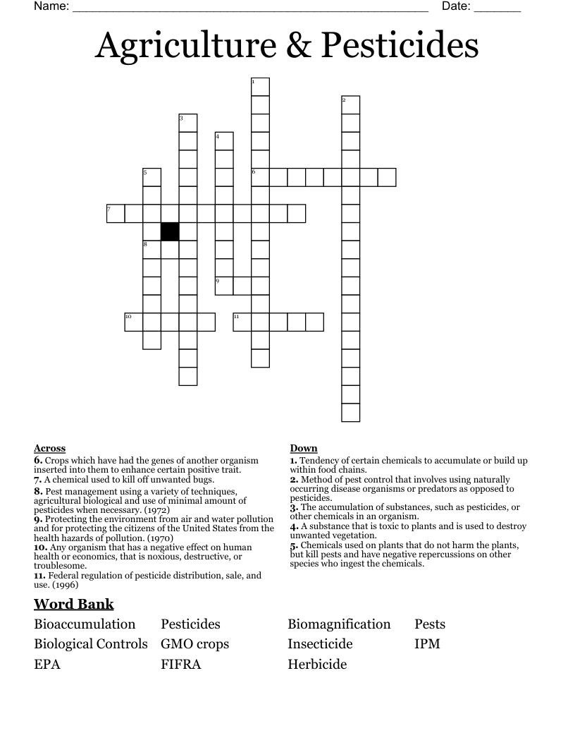 Unit E Plant Science And Biotechnology Word Search WordMint