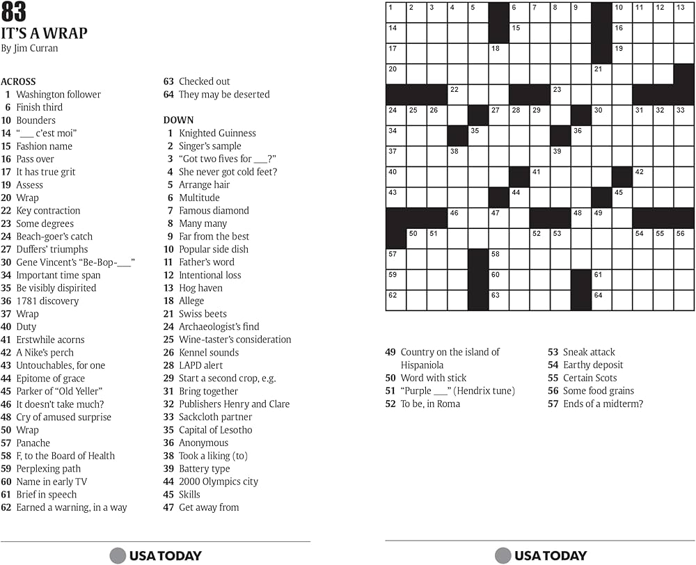 USA TODAY Crossword 200 Puzzles From The Nation s No 1 Newspaper USA Today Puzzles Volume 2 USA TODAY 9780740770326 Amazon Books